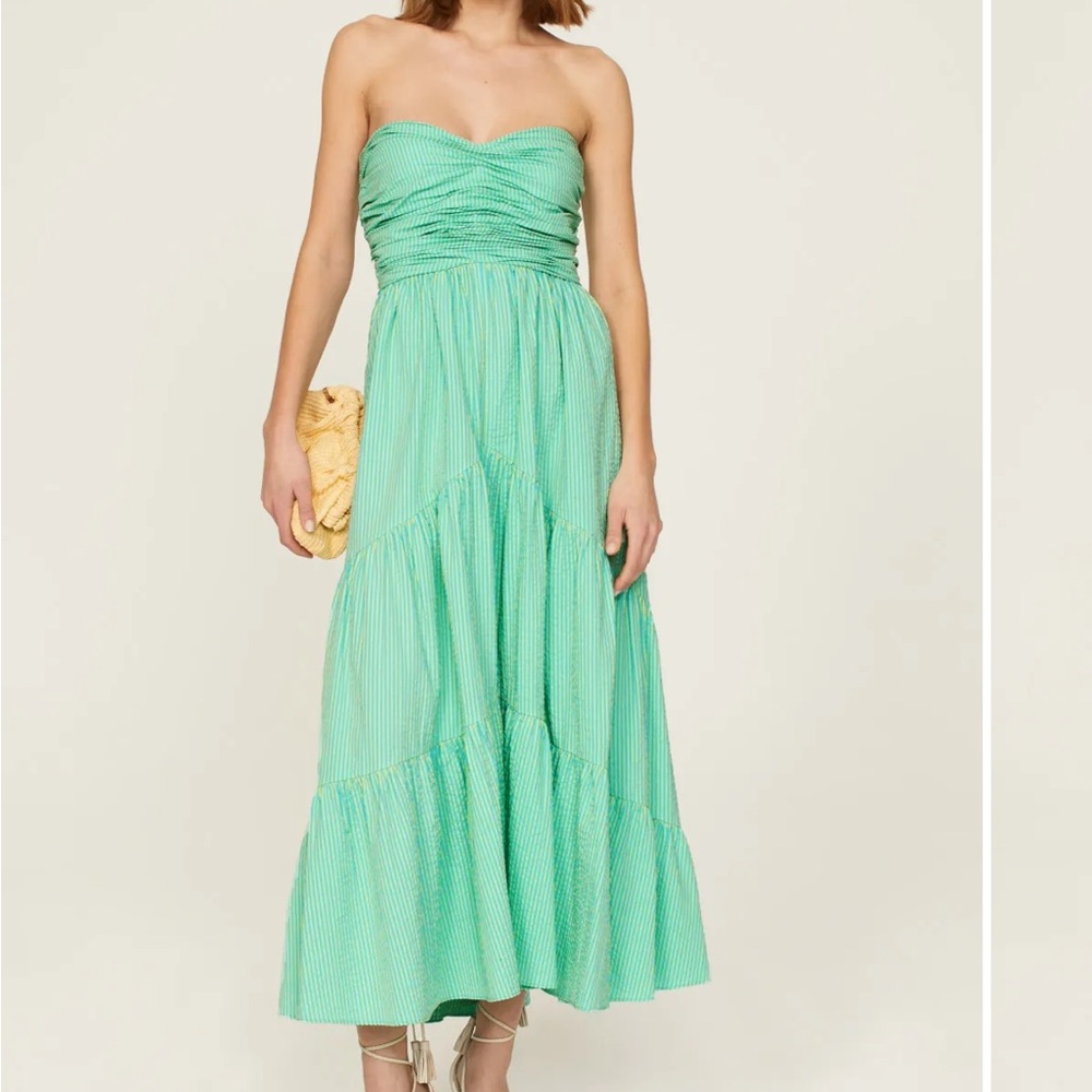 Cinq à Sept Strapless Mint Dress